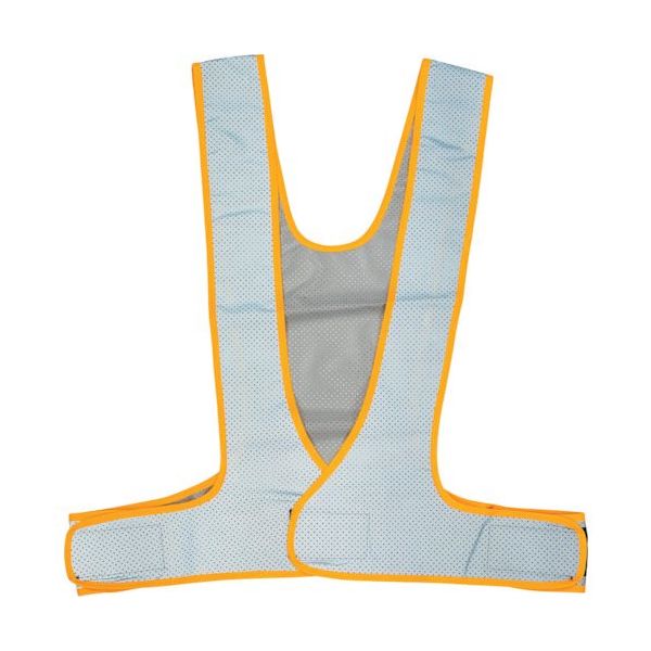 岡潮 超軽量!総反射メッシュ安全ベスト 黄×銀メッシュ反射材 OK5113 1着 452-3981（直送品）