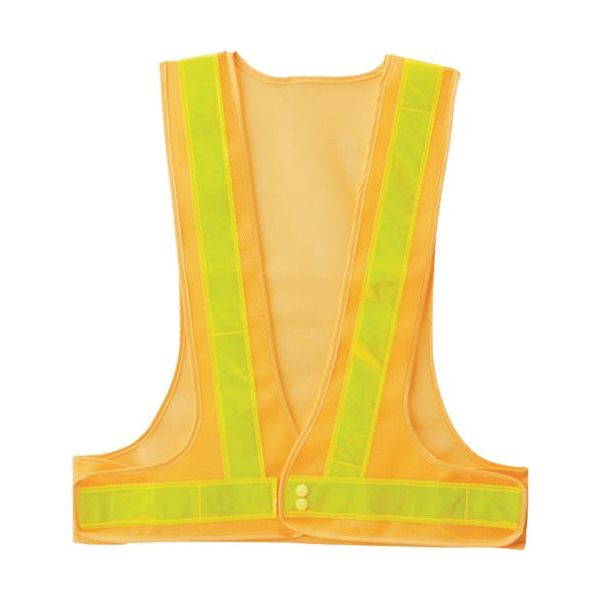 岡潮 安全ベスト 5cm 黄メッシュ×黄反射材 OK5504 1着 452-2483（直送品）