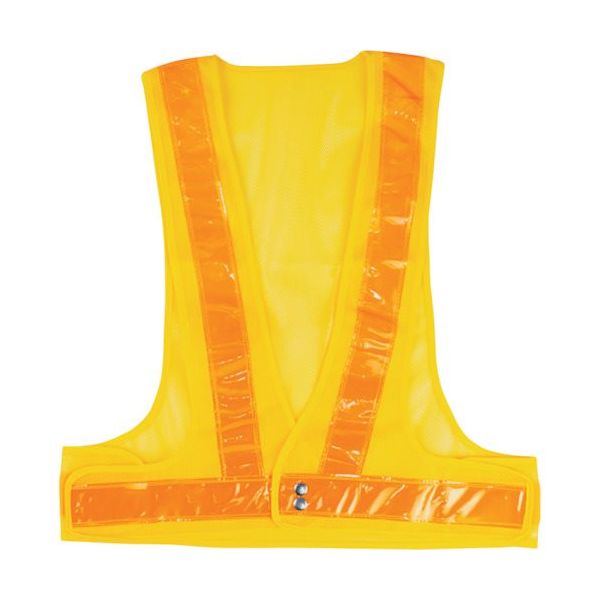 岡潮 安全ベスト 5cm 黄メッシュ×山吹反射材 OK5507 1着 452-3972（直送品）