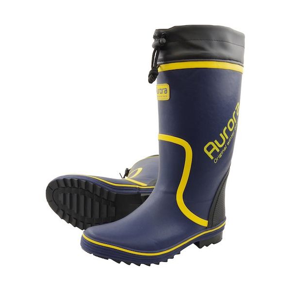 喜多 防寒ウレタンゴム長靴 カバー付 KR790U ネイビー 25.5 KR790U-NV-25.5 1足 462-1071（直送品）