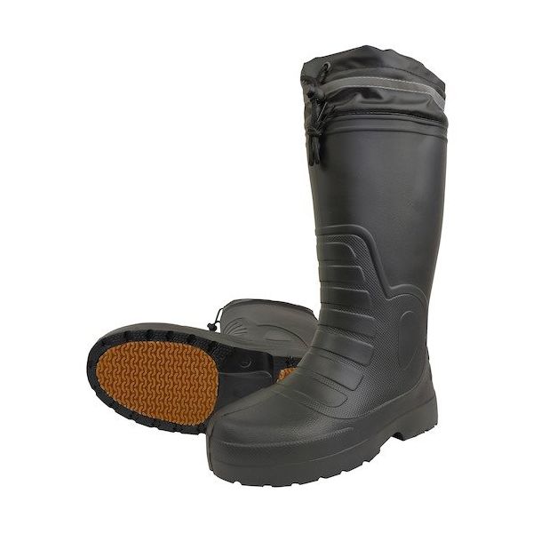 柔らかい防寒EVAラバーブーツ（裏ボア） カバー付 KR8010 XL（3L）（27.5～28.0）