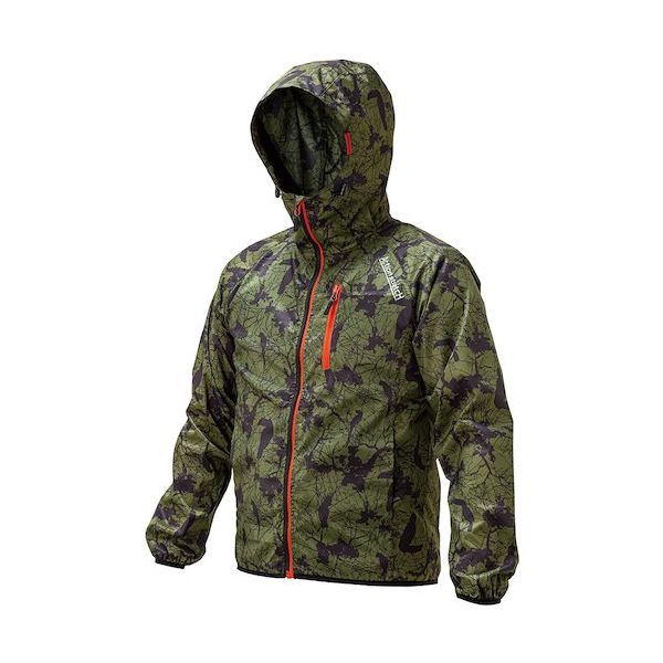 喜多 耐久撥水ストレッチウインドブレーカー アマゾンフォレスト M NO3050-GRE-M 1着 527-5684（直送品）