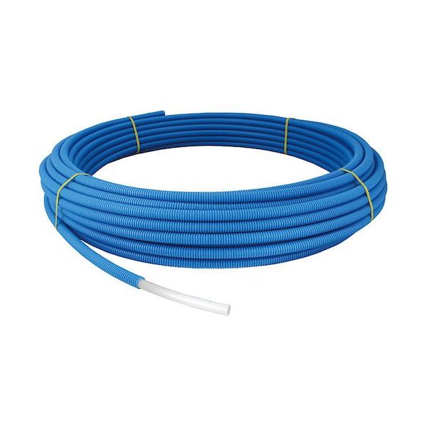 オンダ製作所 架橋ポリエチレン管 コルゲートイージーカポリ ブルー 20A 30m PEX20C-CB-Y30 1巻 533-6557（直送品）