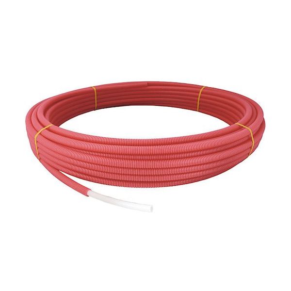 オンダ製作所 架橋ポリエチレン管 コルゲートイージーカポリ ピンク 20A 30m PEX20C-CP-Y30 1巻 533-6629（直送品）