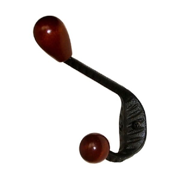 ニッサチェイン 500木ノ葉帽子掛 黒(30個入) HG500 1箱(30個) 529-8208（直送品）