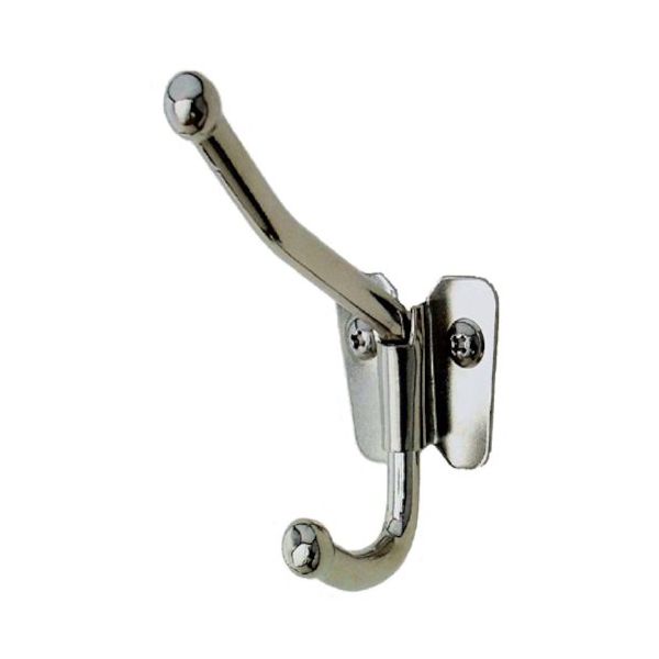 ニッサチェイン 107ニッケル鉄回転帽子掛(60個入) HG107-NI 1箱(60個) 545-2974（直送品）