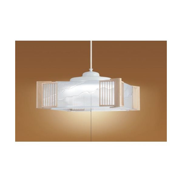 ホタルクス LED和風ペンダント ~8畳 ダイヤカット樹脂セード 本木調樹脂飾り 3700lm HCDB0852 1台 562-7294（直送品）