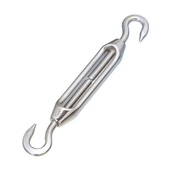 水本機械製作所 水本 ステンレス 枠式ターンバックル(フック&フック) SUS316 捻子径Mー5 TB-5HM 316 1個（直送品）