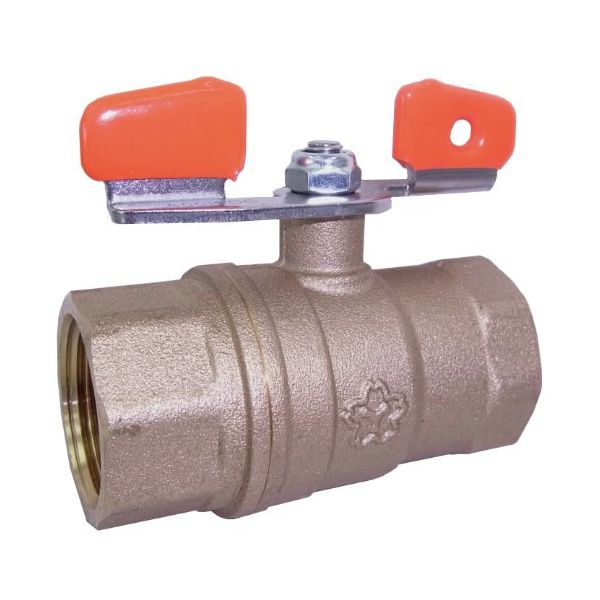 大和バルブ ボールバルブ 15A(600型、フルボア、黄銅、蝶ハンドル) VHB3W 15A 1個 473-4258（直送品）