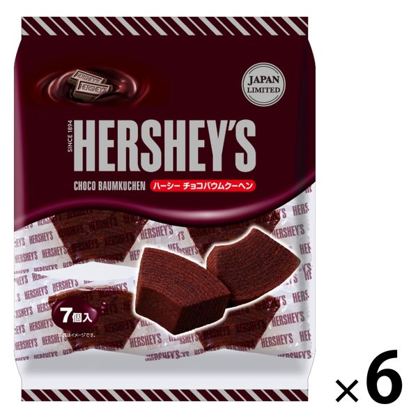 THE HERSHEY チョコバウムクーヘン 1セット（1袋×6） ハーシー バウムクーヘン 個包装