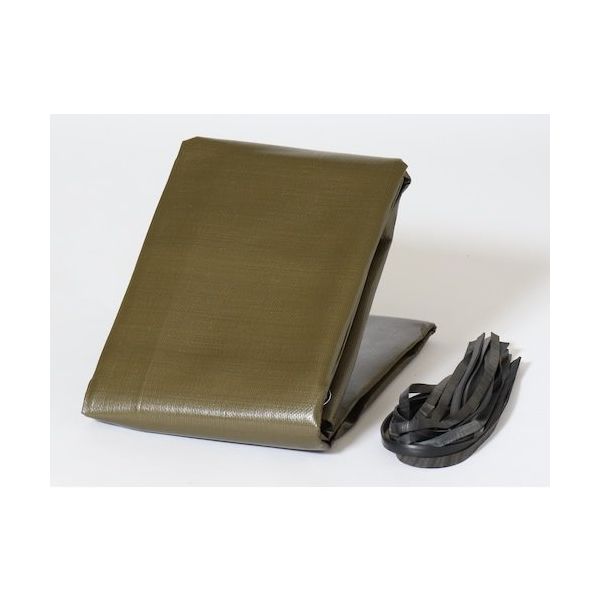 萩原工業 萩原 ターピー 軽トラックシート大地 2号サイズ ОDグリーン 2.3m×3.5m DAI-2 1セット(4枚) 571-4425（直送品）