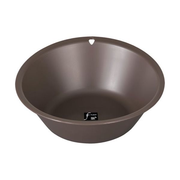 新輝合成 TONBO フロート洗面器 フック穴付 ブラウン 07740 1個 410-2130（直送品）