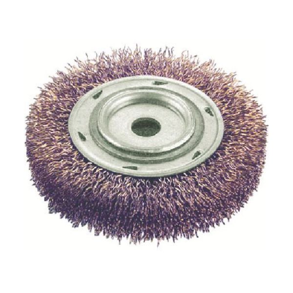 Ampco 防爆チゼル ブラシホイール(ねじ山なし) 外径76.2mm 線径0.356mm 穴径1/2インチ AMCWB-30C 1個（直送品）