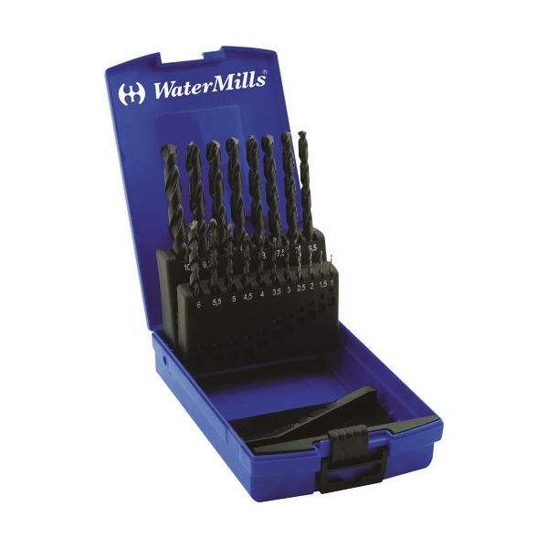 ノガ・ウォーターズ ウォーターミルズ ハイス鋼ストレートドリル19本組セット WMHSD19SET 1個 505-2833（直送品）
