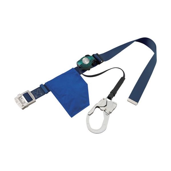 サンコー タイタン RICOROーNライト ロック装置付巻取器式胴ベルト ネイビー RA507N-NB 1本 424-6211（直送品）