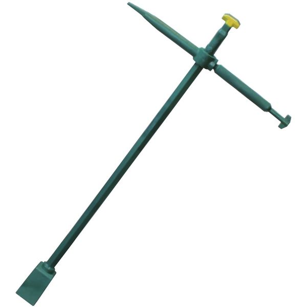 岩崎製作所 地下式消火栓<開閉>用 MH75型キーハンドル 805mm 09MH7580SS 1本 509-2803（直送品）