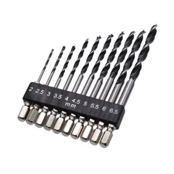 ワールドツール アストロプロダクツ 木工ドリルセット(10本組) 2011000012281 1セット 547-5976（直送品）