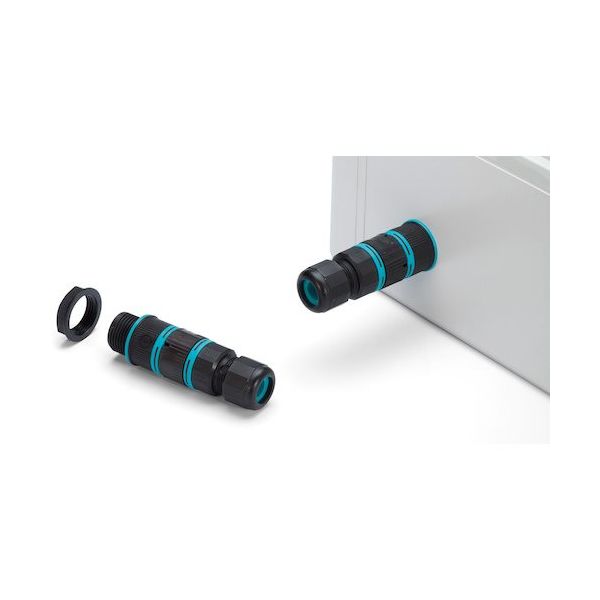 タカチ電機工業 タカチ パネルマウント防水中継コネクタ THB387E-5P-M20-P 1個 442-3477（直送品）