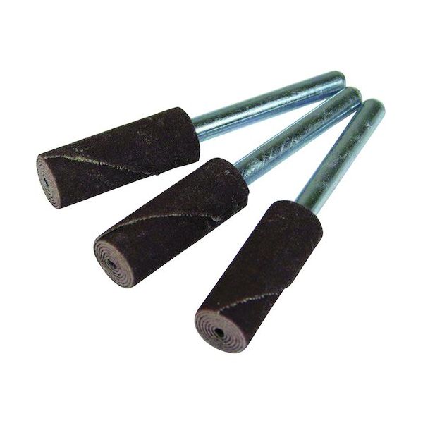 柳瀬 ヤナセ 軸付カートリッジロール ストレート型 10X25X3 #120 RS102537 1セット(10本) 531-3630（直送品）