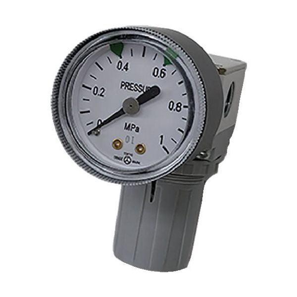 TAIYO レギュレータ(ブラケット、D型圧力計付) SRV3-06-BD 1個 521-2554（直送品）