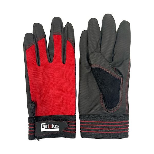 アクセス Griplus PUメイト・Kフィット レッド L GP-021-RD-1P-L 1セット(10双) 563-1952（直送品）