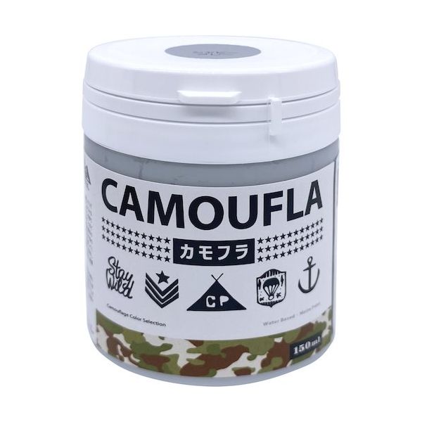 ニッペホームプロダクツ ニッぺ 水性塗料 カモフラーCAMOUFLAー シャビーグレー150ML 4976124876738 1個（直送品）