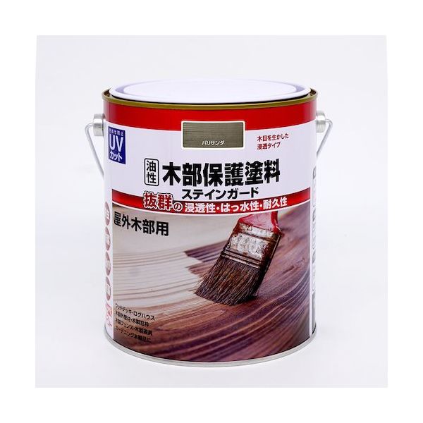 ニッペホームプロダクツ ニッぺ 油性木部保護塗料ステインガード 1.6L パリサンダ 4976124519949 1缶 536-7517（直送品）