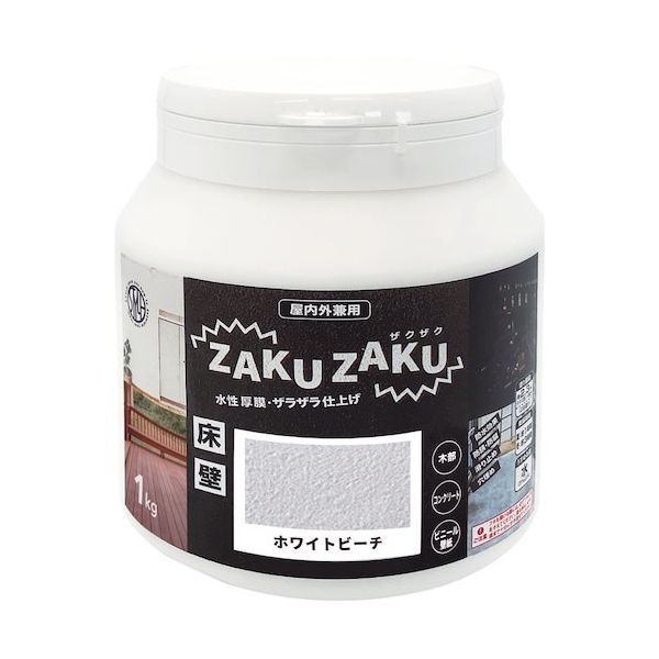 ニッペホームプロダクツ ニッぺ STYLE ZAKUZAKU 1kg ホワイトビーチ HUP201 4976124882609 1缶（直送品）