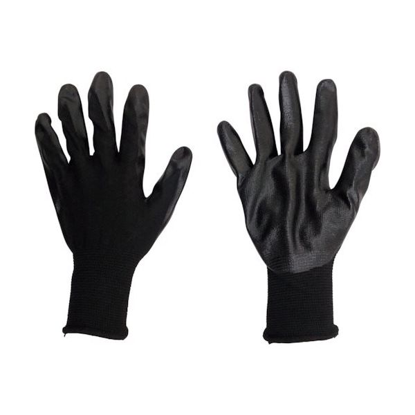 丸和ケミカル ニトリルコート背抜き手袋(スマホ対応) Lサイズ 744-L 1セット(10双) 569-2489（直送品）