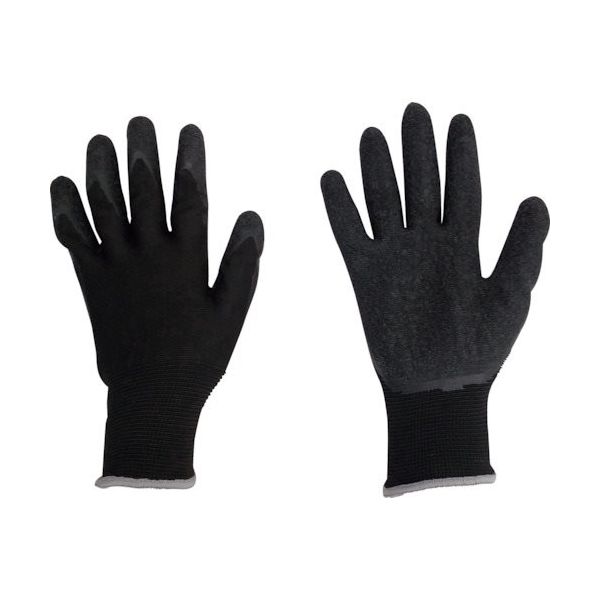 丸和ケミカル 天然ゴム背抜き手袋(ブラック) Sサイズ 762-S 1セット(10双) 569-2494（直送品）