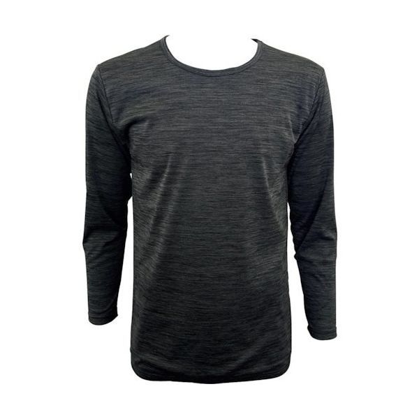 アズ BREEZE/TEX 防風長袖丸首シャツ 杢グレー L 911938L06 1枚 567-5849（直送品）