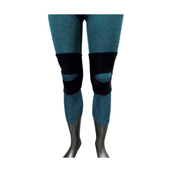 アズ TANITA FITS ME ひざサポーター 黒 M 919379M09 1個(2個) 567-5854（直送品）