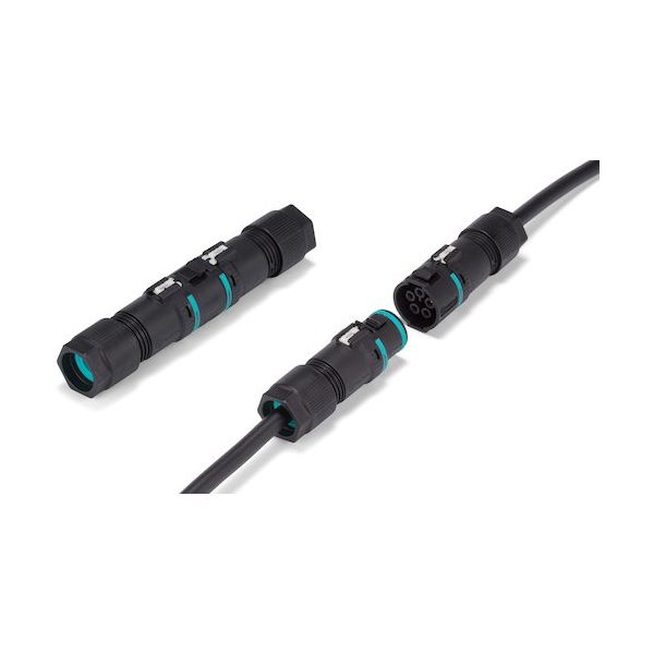 タカチ電機工業 タカチ ワンタッチ接続式防水コネクタ THB389シリーズ THB389-4P 1個 551-7774（直送品）