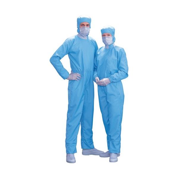 エム・シー・シー MAX CLEAN クリーンスーツ ネイビー Sサイズ SE89001NS 1着 428-8118（直送品）