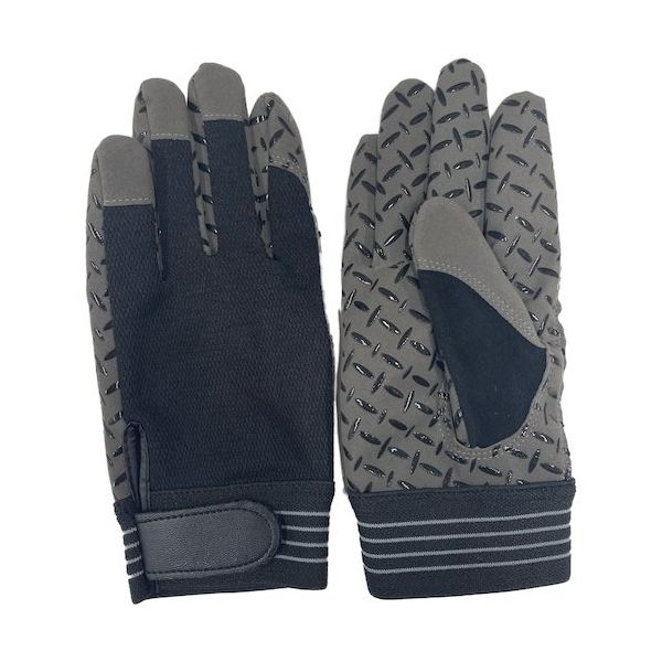 アクセス Griplus STレザーメイト・ベーシック ノンスリップ ブラックL GP-061-BL-1P-L 1セット(10双)（直送品）