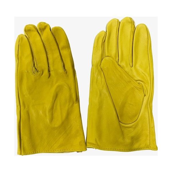 南村製作所 ラッキーワーカー 牛革クレスト手袋(表革) 707 フリー 黄 707-Y 1セット(10双) 506-0207（直送品）