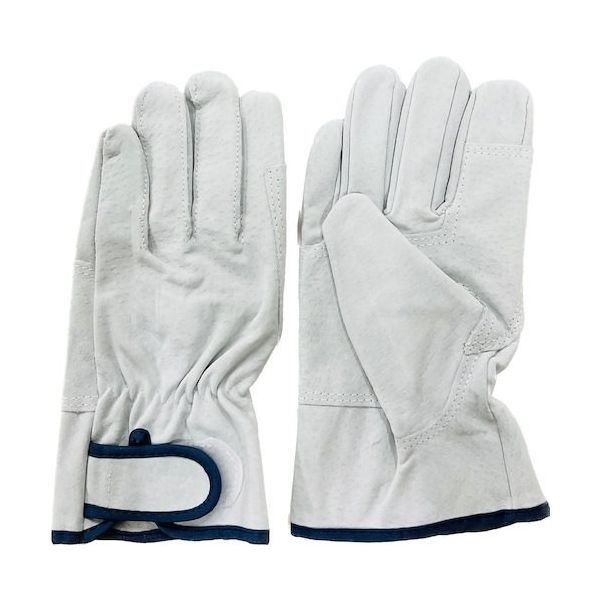 南村製作所 ラッキーワーカー 豚革スエードマジック 870 M 白 870-M 1セット(10双) 495-3868（直送品）
