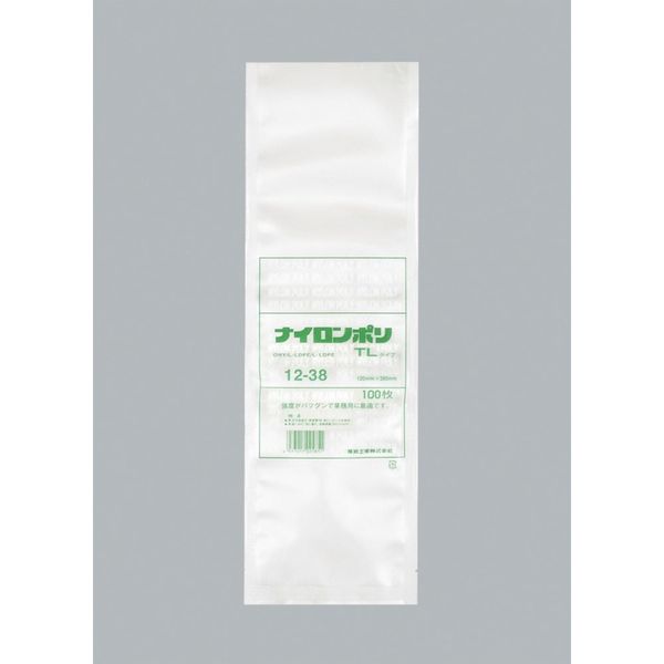 福助工業 福助 ナイロンポリ TLタイプ 12ー38 0702242 1セット(1800枚:100枚×18袋) 476-2052（直送品）