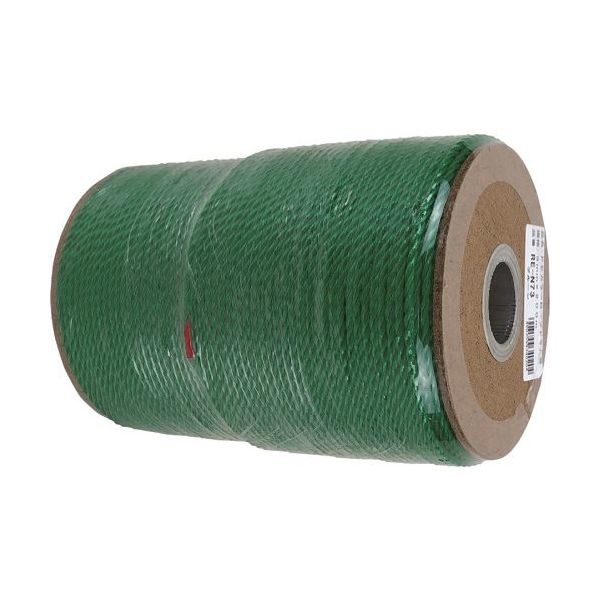 ユタカメイク PEカラーロープ ドラム巻 グリーン 3mm×200m RE-N73 1セット(200m) 460-0206（直送品）