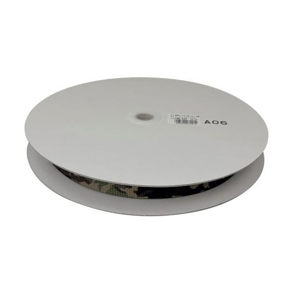 ユタカメイク 迷彩ナイロン平ベルトドラム巻 1.5t×25mm×1m ウッドランド FMD-330 1セット(25m) 460-0200（直送品）