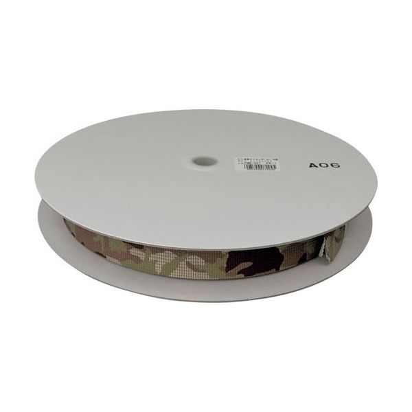 ユタカメイク 迷彩ナイロン平ベルトドラム巻 1.5t×30mm×1m
