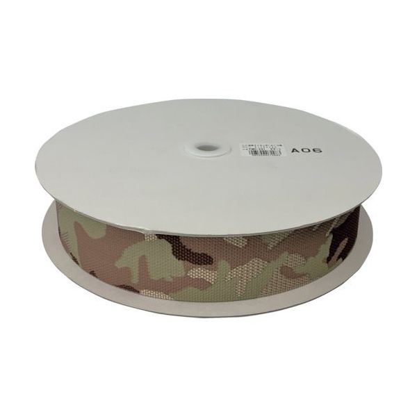 ユタカメイク 迷彩ナイロン平ベルトドラム巻 1.8t×50mm×1m