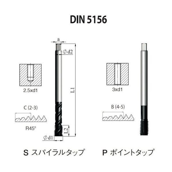 NOGA DINー5156 高機能HPCスパイラルタップG1ー11 XT3 SD5156CG13XT 1セット(3本)（直送品）