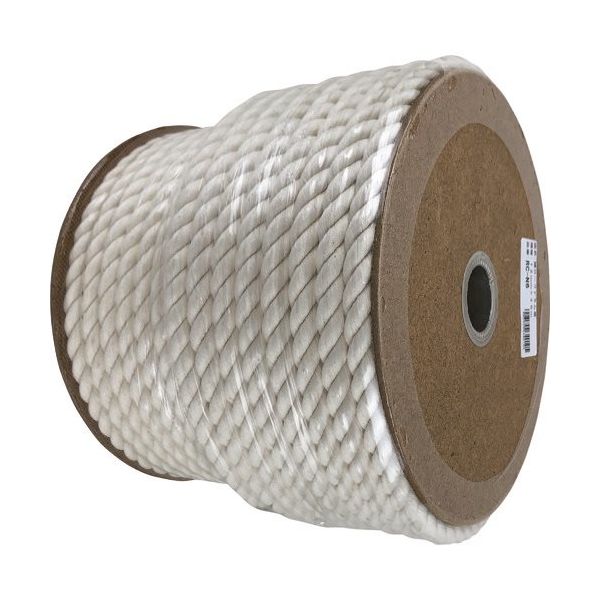 ユタカメイク 綿ロープ ドラム巻 12mm×45m RC-N6 1セット(45m) 474-4413（直送品）