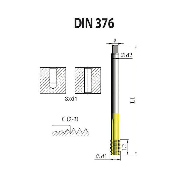 NOGA DIN-376 高性能 転造タップ XT7 FD6CM