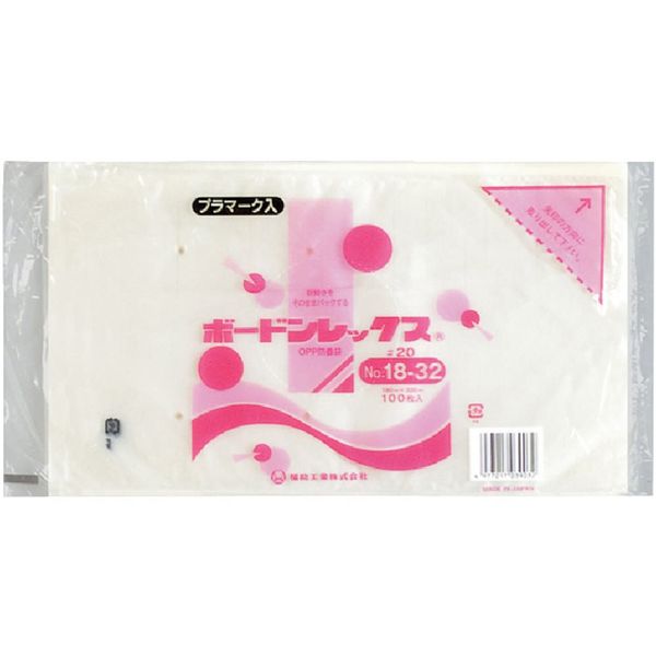 福助工業 福助 ボードンレックス#20NO.18ー32 4穴プラ 100枚入 0451835 1セット(6000枚:100枚×60袋)（直送品）