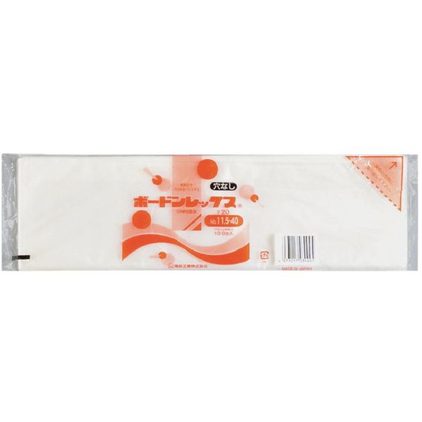 福助工業 福助 ボードンレックス#20NO.11.5ー40 穴なし 100枚入 0454168 1セット(6000枚:100枚×60袋)（直送品）