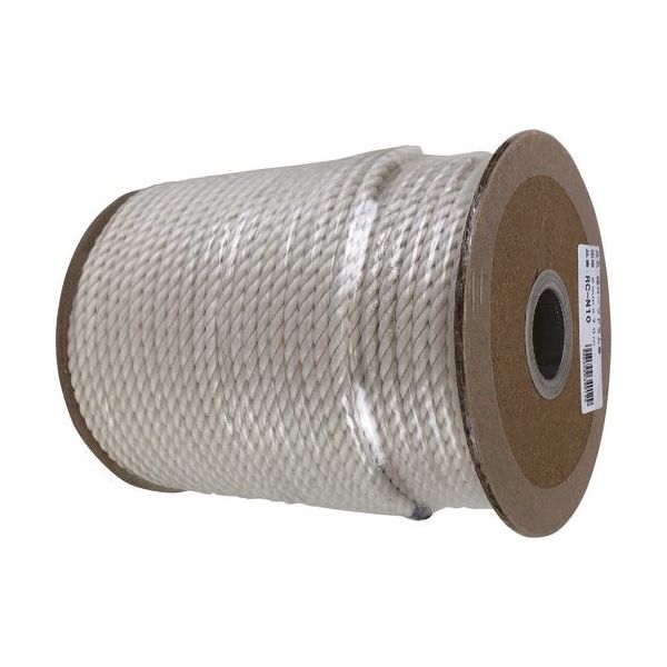 ユタカメイク 綿ロープ ドラム巻 6mm×70m RC-N10 1セット(70m) 474-4334（直送品）