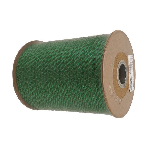 ユタカメイク PEカラーロープ ドラム巻 グリーン 6mm×70m RE-N103 1セット(70m) 474-4337（直送品）