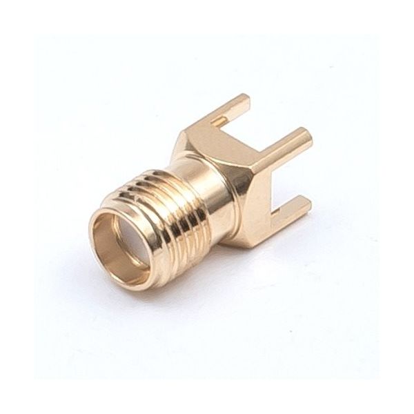 トーコネ TYC SMAコネクタプリント基板用レセプタクル SMA-R-PC(AU) 1個 475-0666（直送品）